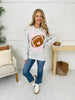 Football Stripes Graphic Crewneck Sweatshirt