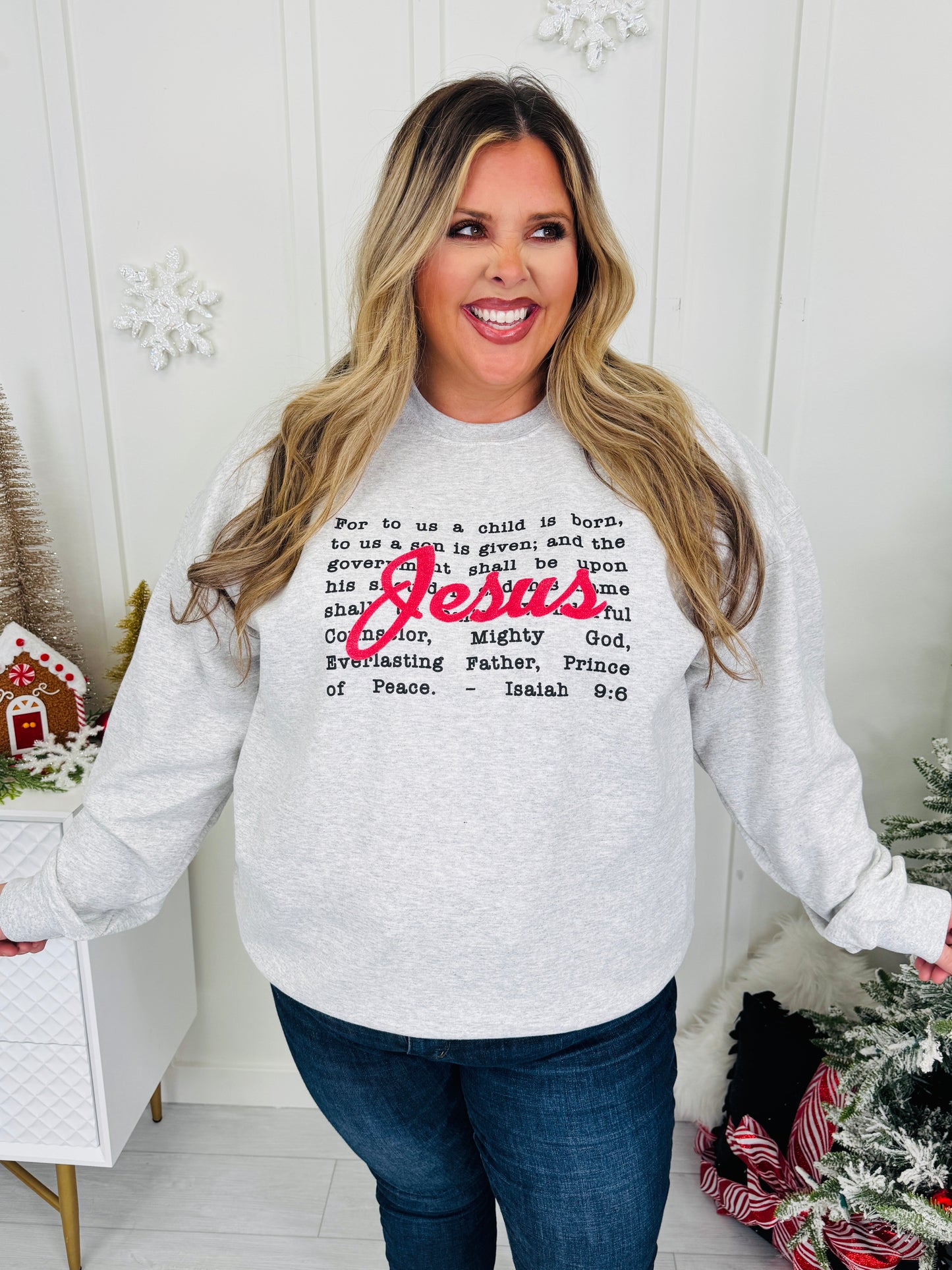 A Child Is Born Graphic Crewneck Sweatshirt