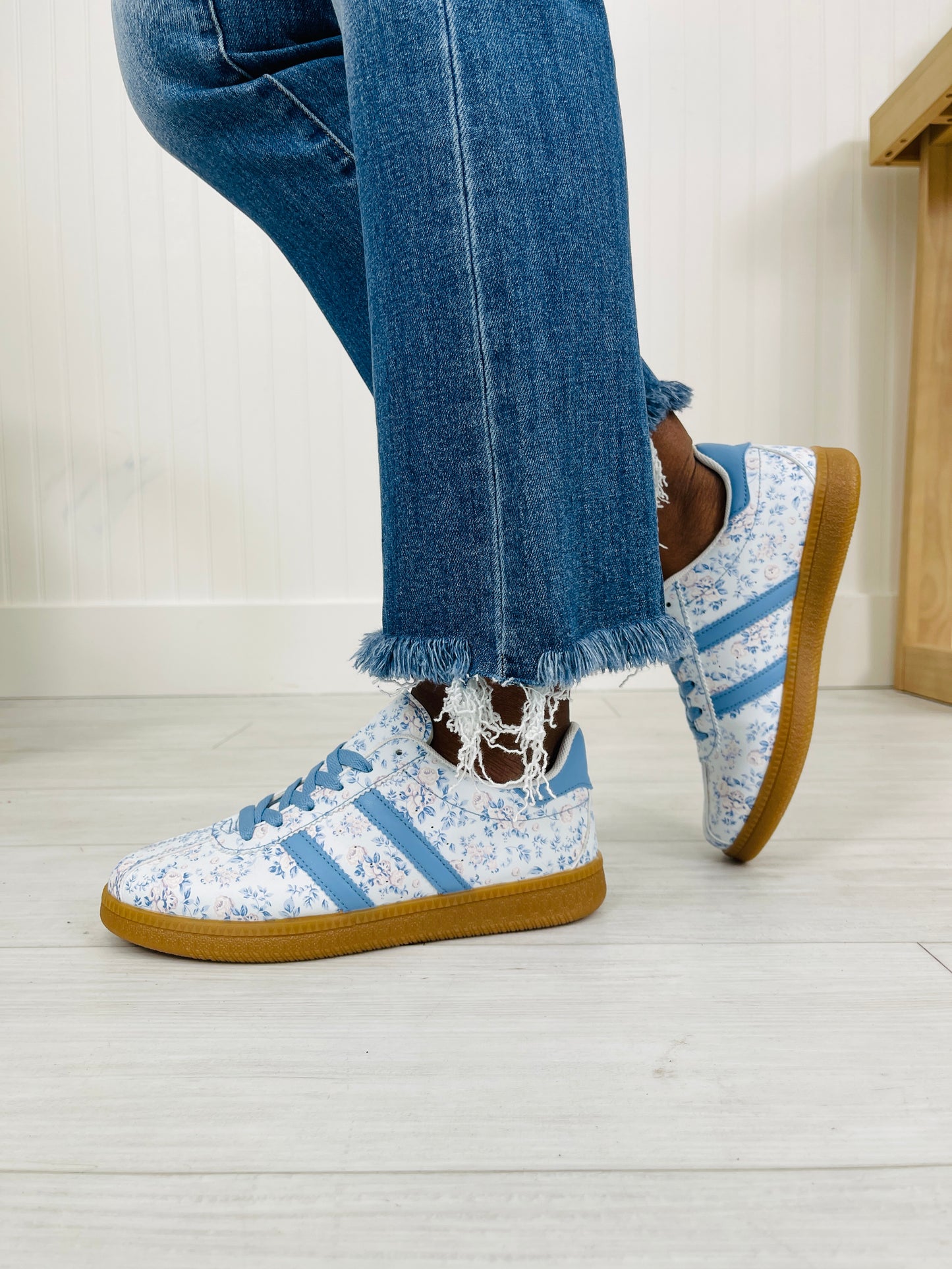 Petal Stomp Sneakers in Blue