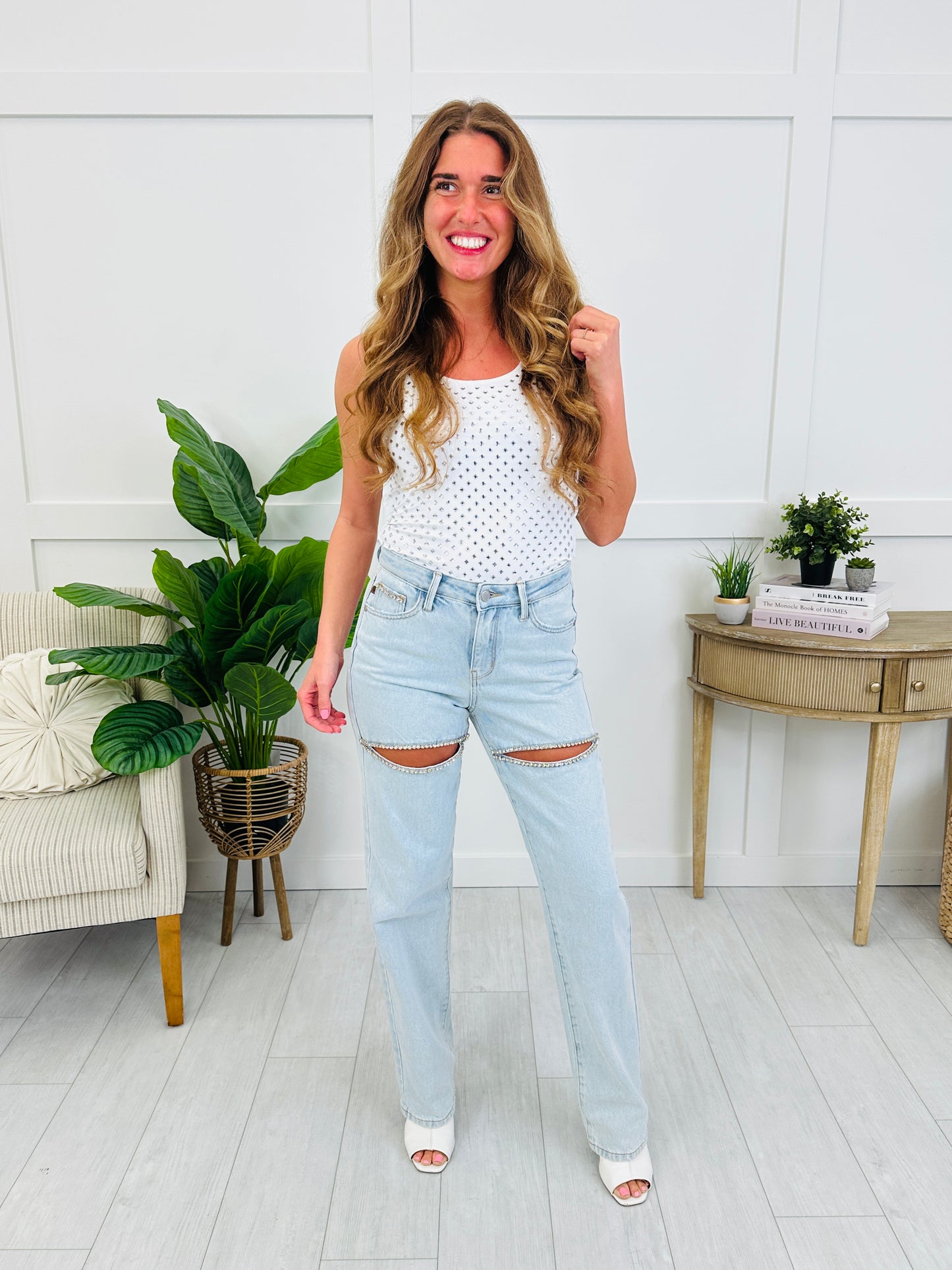 Judy Blue Dazzle Me Rigid Magic Straight Leg Jeans