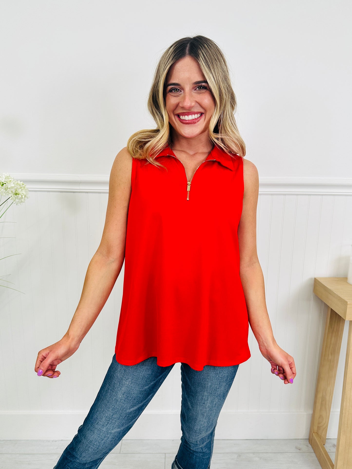 Zip Into Spring Top In Multiple Colors