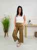 Judy Blue Khaki Crush Ankle Wide Jeans