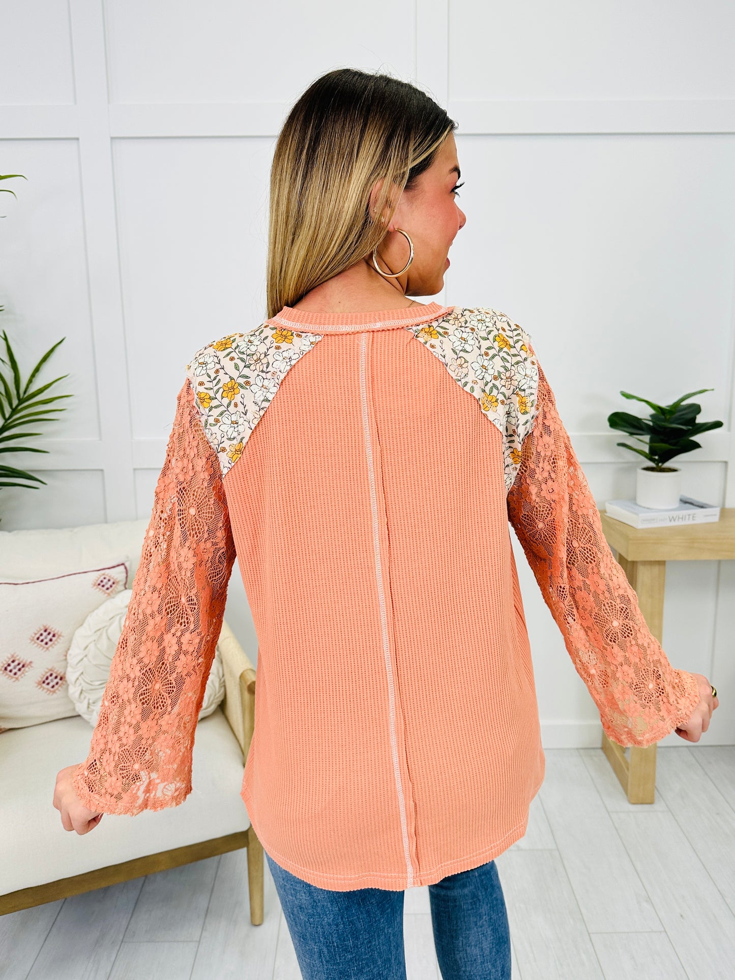 Beloved Bliss Top In Pale Orange