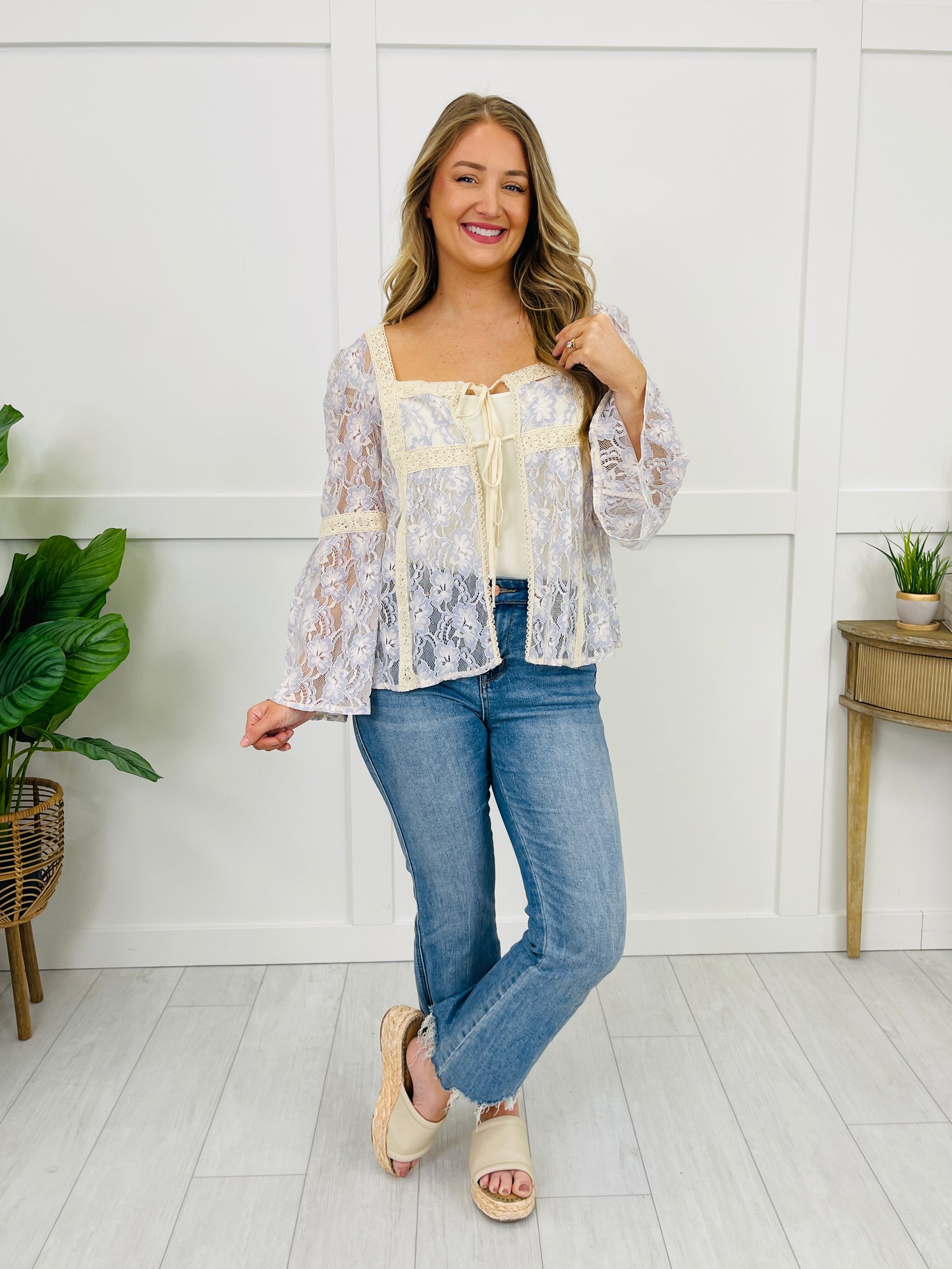 Whispering Willow Top in Periwinkle