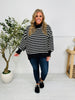 Stripe Up Your Alley Pullover In Black