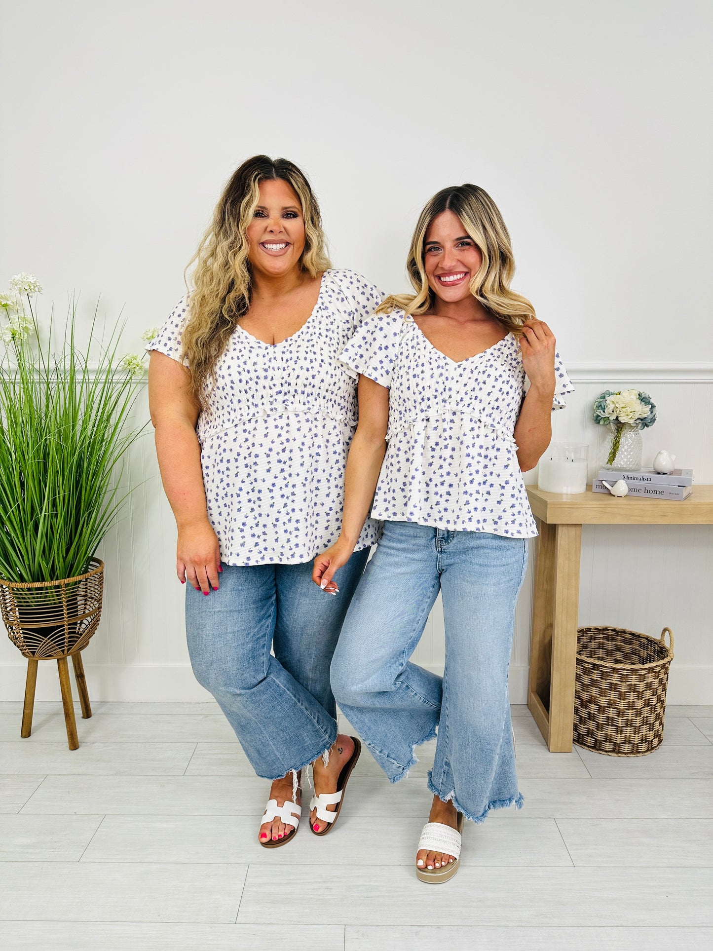 Secret Garden Top in Purple Floral