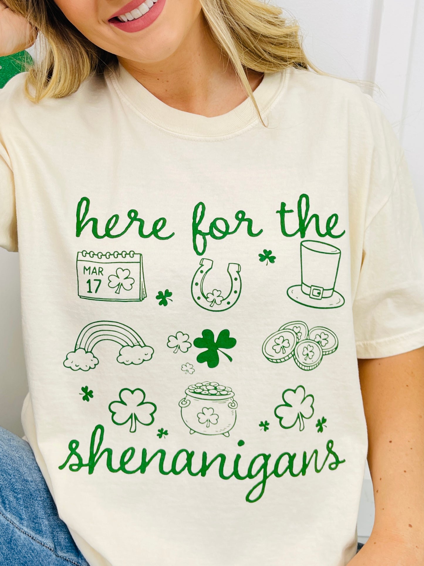 Here for the Shenanigans Graphic Tee