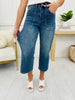 Judy Blue Spring In Mind Cropped Wide Leg Jeans