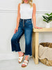 Judy Blue On The Fly Cropped Wide Leg Jeans