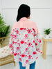 Peony Perfection Shacket In Peach Multi