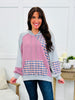 Blush Hour Hoodie In Dusty Blue