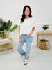 Feeling Brand New Slim Wide Leg Tummy Control Jeans