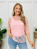 The Sweet Statement Top In Dusty Rose