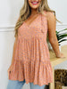 Wildflower Walk Tank Top in Peach