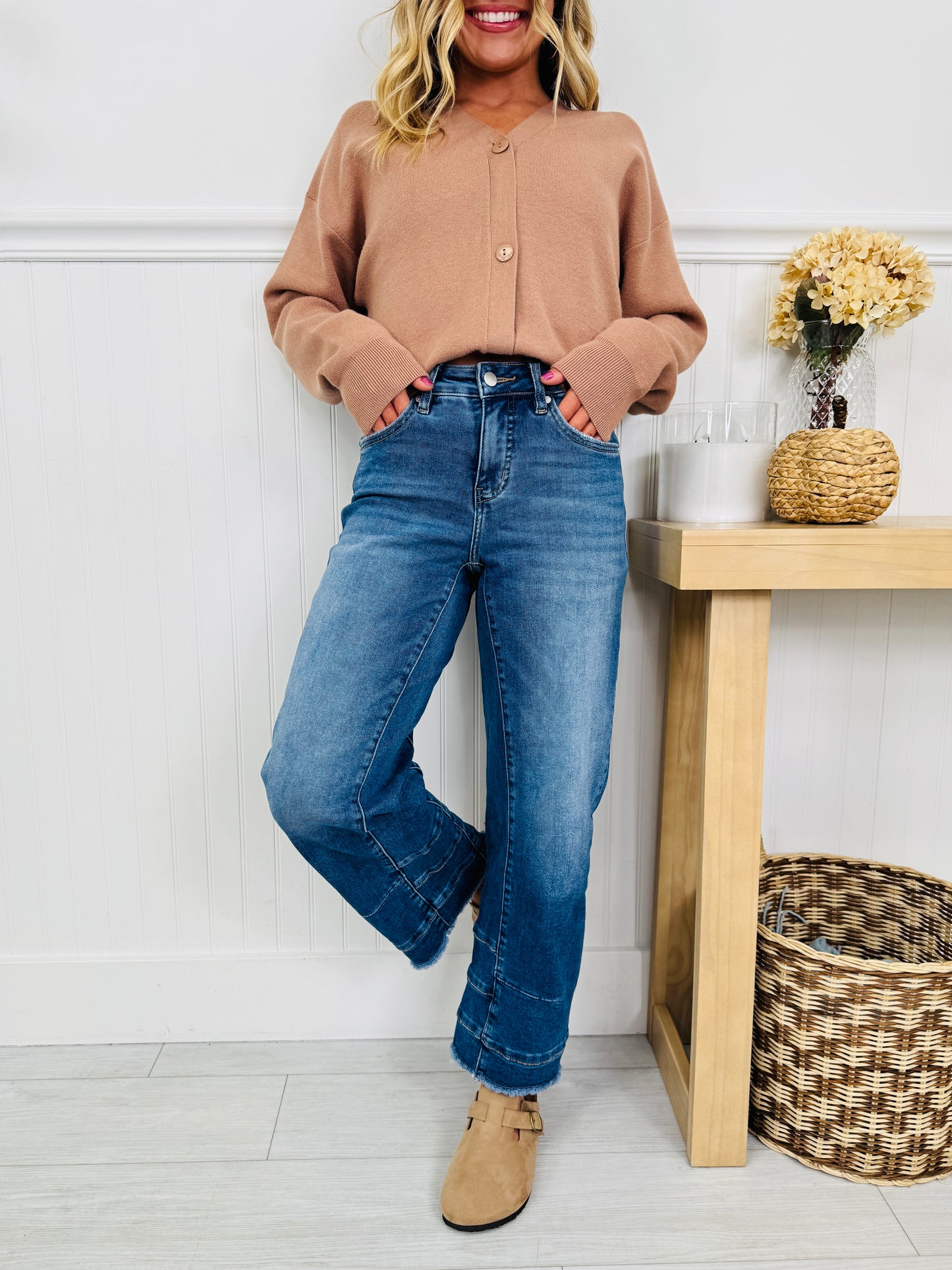 Be Basic Barrel Jeans with Tummy Control
