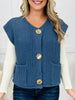 Held By The Thread Cardigan in Midnight Blue