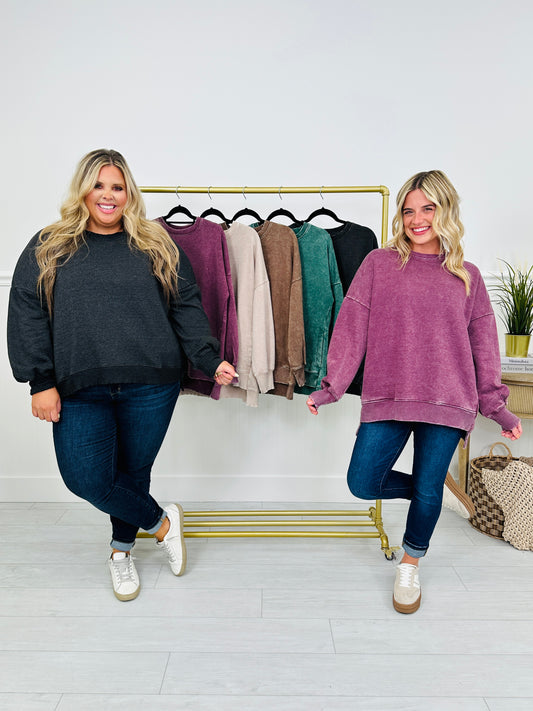 Falling Into Place Pullover- Multiple Colors!