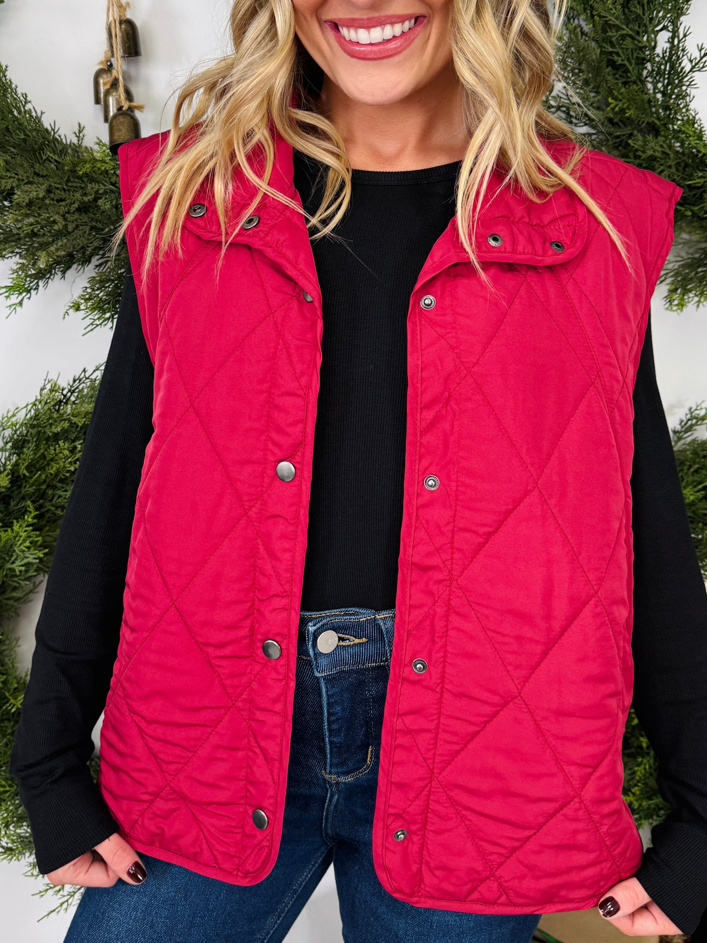 Quilted Classic Vest In Multiple Colors