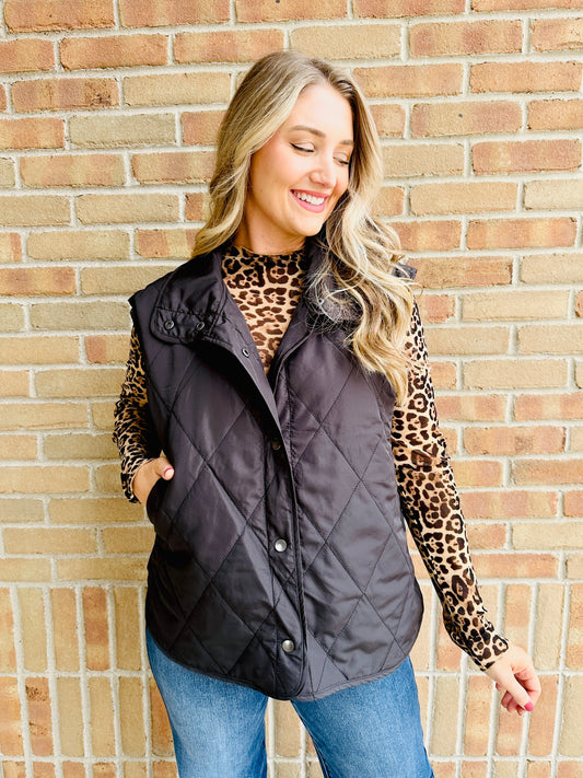 Quilted In The Quiet Vest- Multiple Colors!