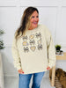 Football And Bows Graphic Crewneck Sweatshirt