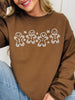 Snowy Gingerbread Graphic Crewneck Sweatshirt