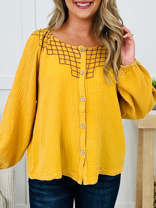Golden Embers Top