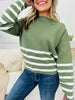 DOORBUSTER! Coastal Stripes Sweater- Multiple Colors!