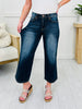 Judy Blue Dress To Impress Tummy Control Wide Leg Cropped Jeans