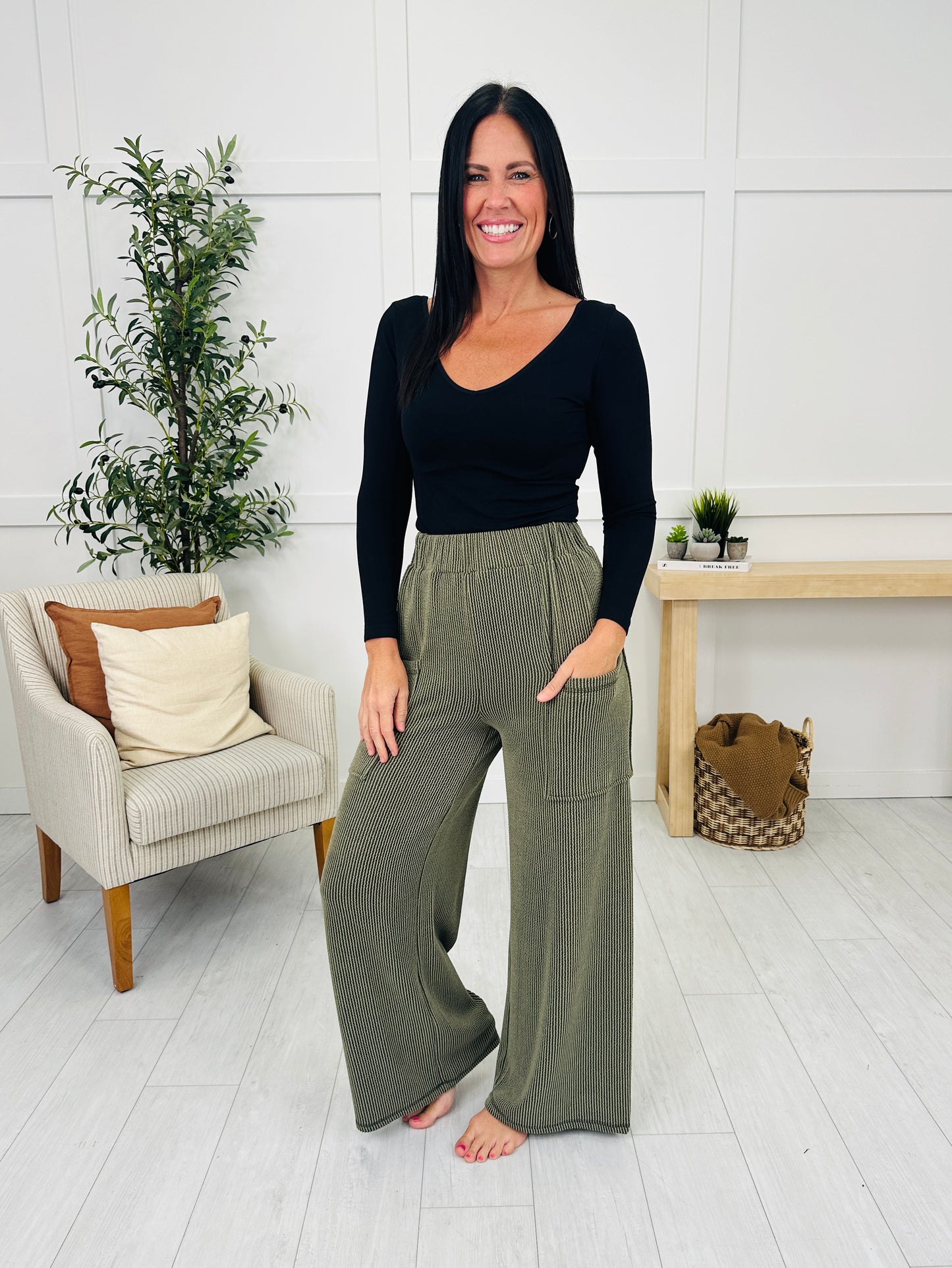 Textured Tranquility Bottoms- Multiple Colors!