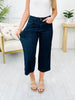 Judy Blue Braid and Boujee Cropped Wide Leg Jeans