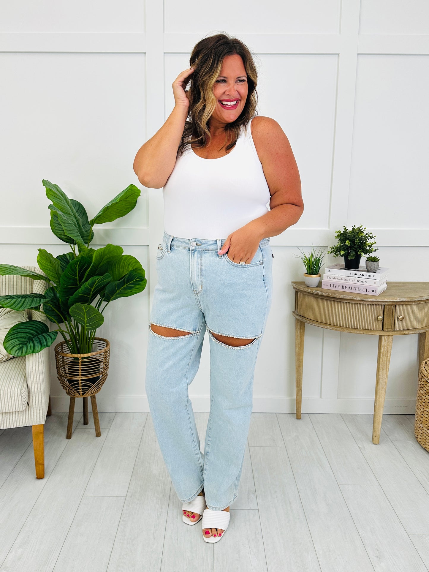 Judy Blue Dazzle Me Rigid Magic Straight Leg Jeans