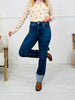 Stay Cuffed Tummy Control Mom Jeans