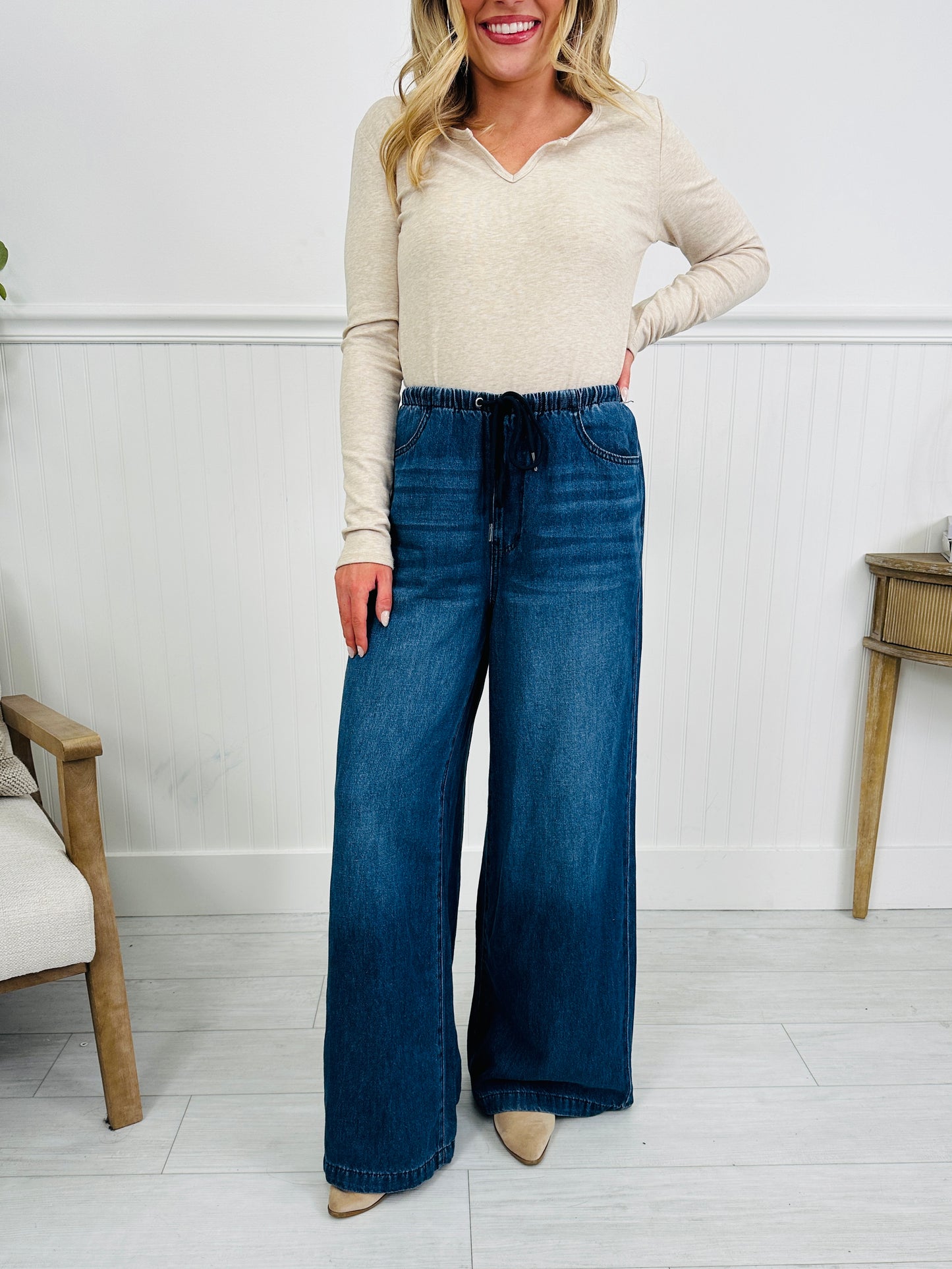 Judy Blue Light As A Featherweight Palazzo Jeans