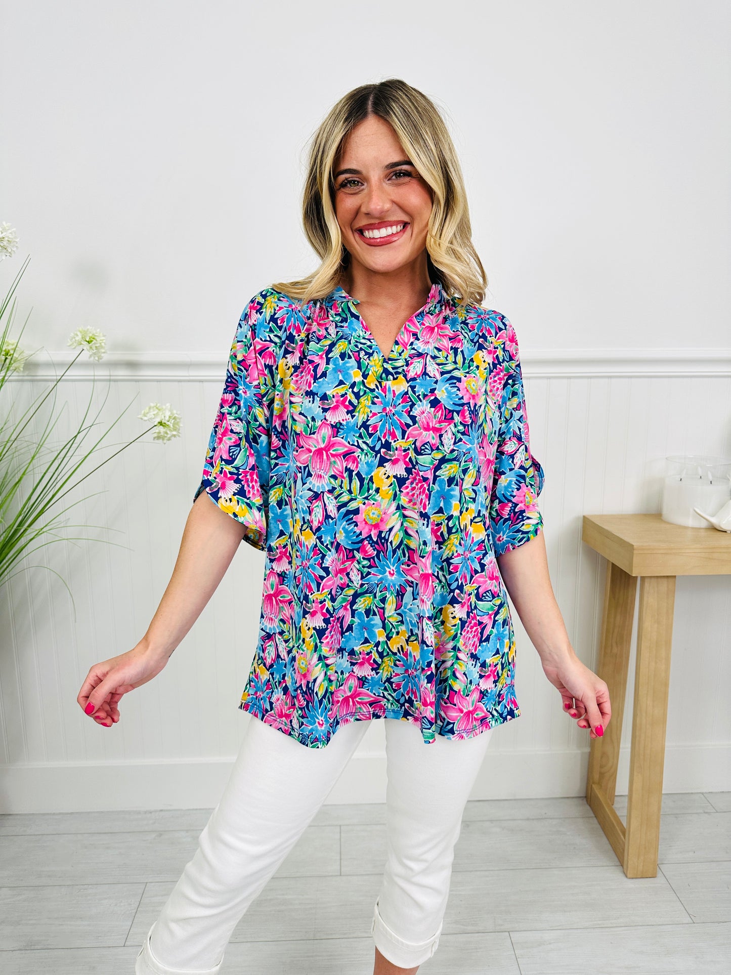 Radiate Sunshine Top in Islamorada Print