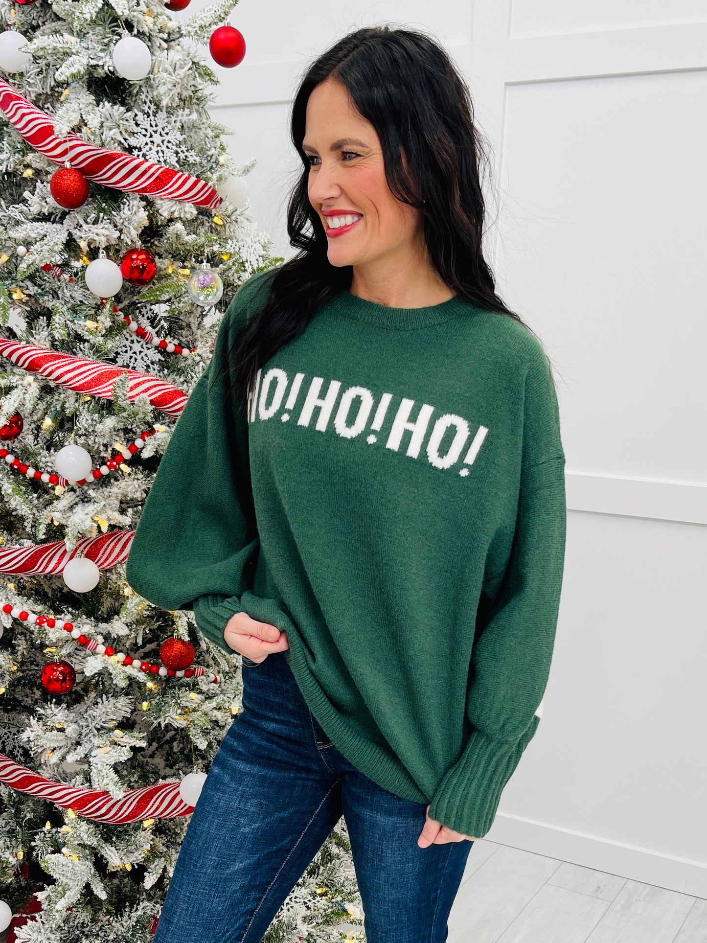 Ho Ho Ho Cozy Classic Sweater- Multiple Colors!