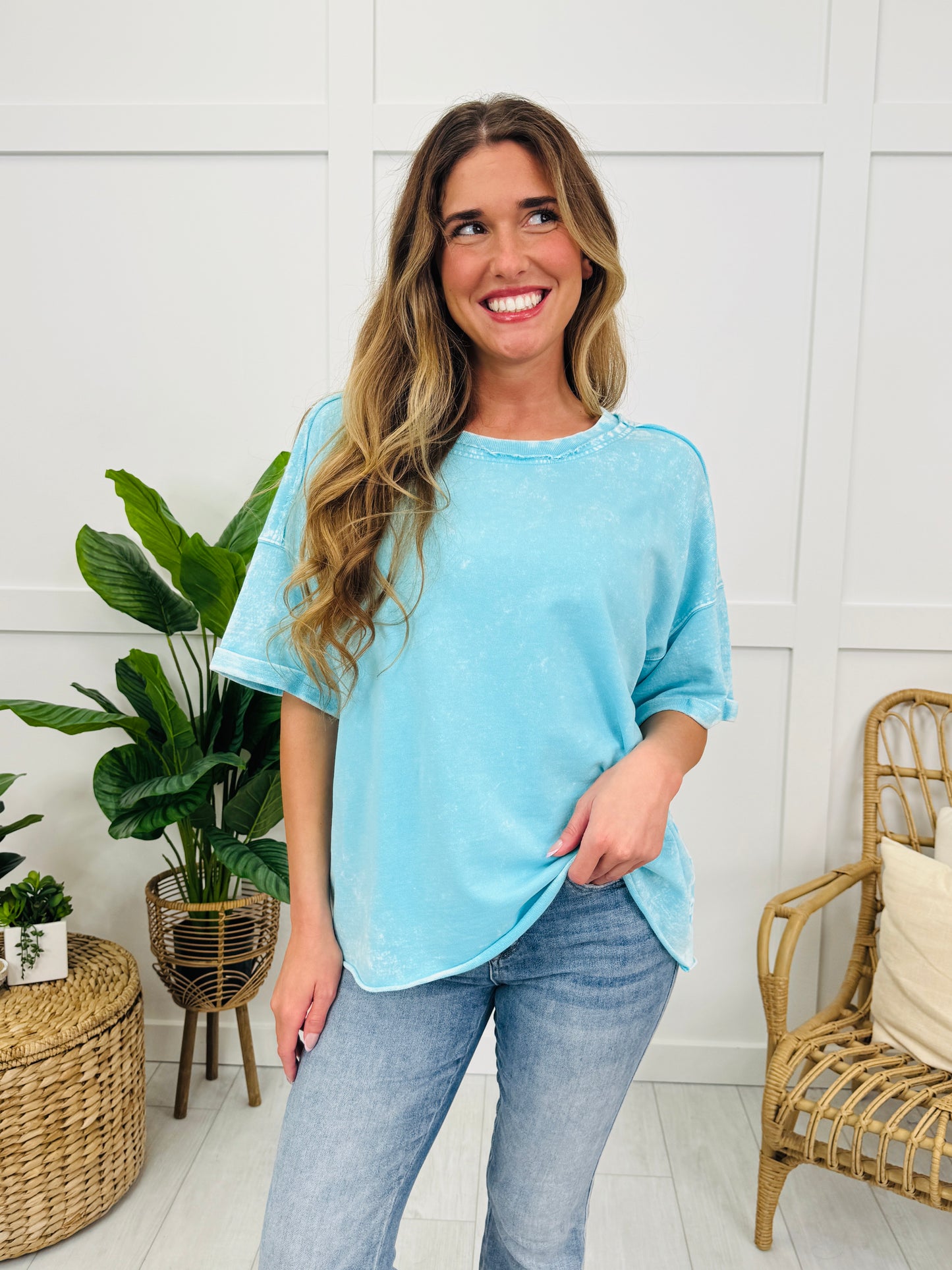 Washed in the Moment Top In Multiple Colors