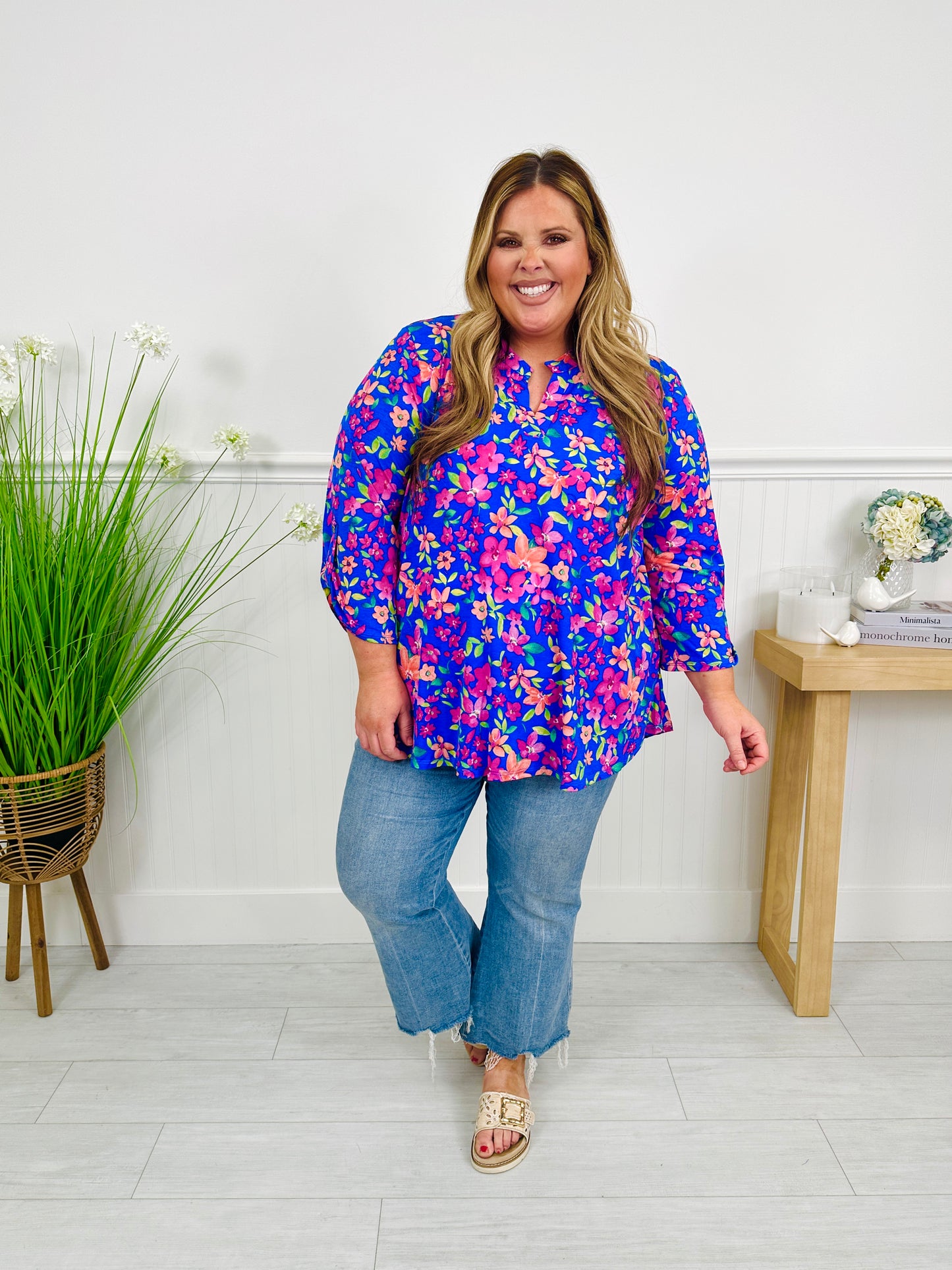 Sweet Like Spring Top in Charleston Print