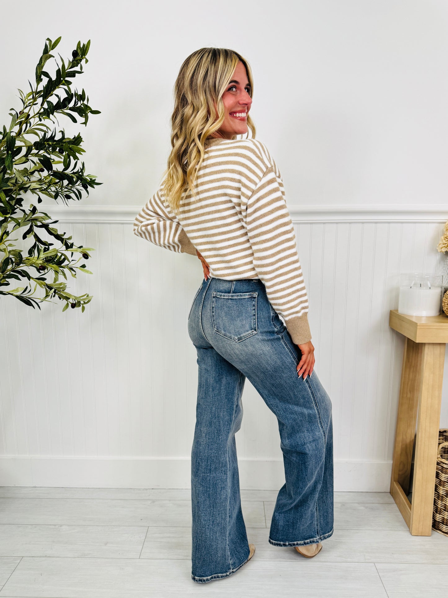 Wear It Well Tummy Control Wide Leg Jeans