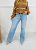 Fall Into Your Cart Tummy Control Wide Leg Jeans