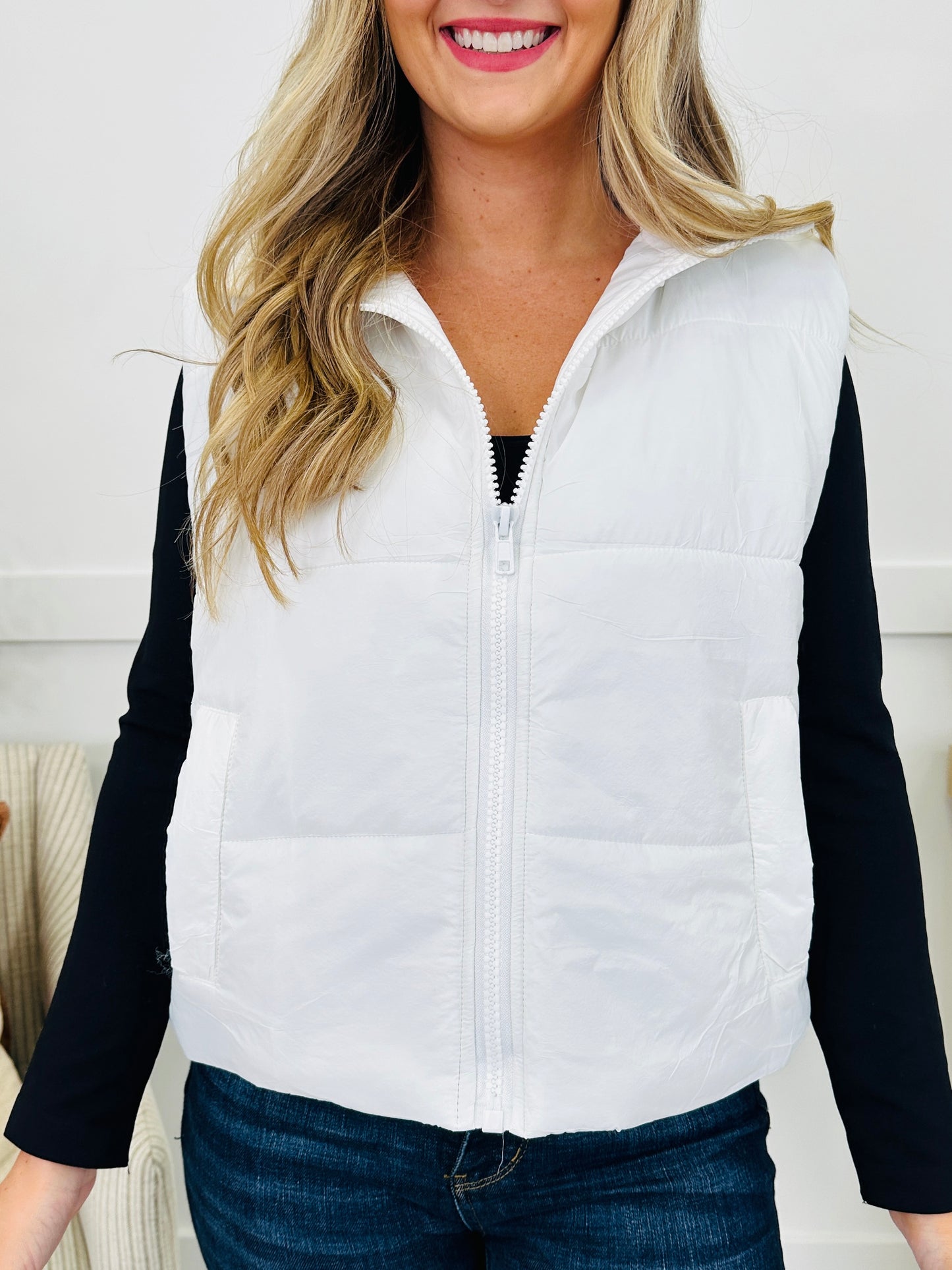 All About Layers Vest In White