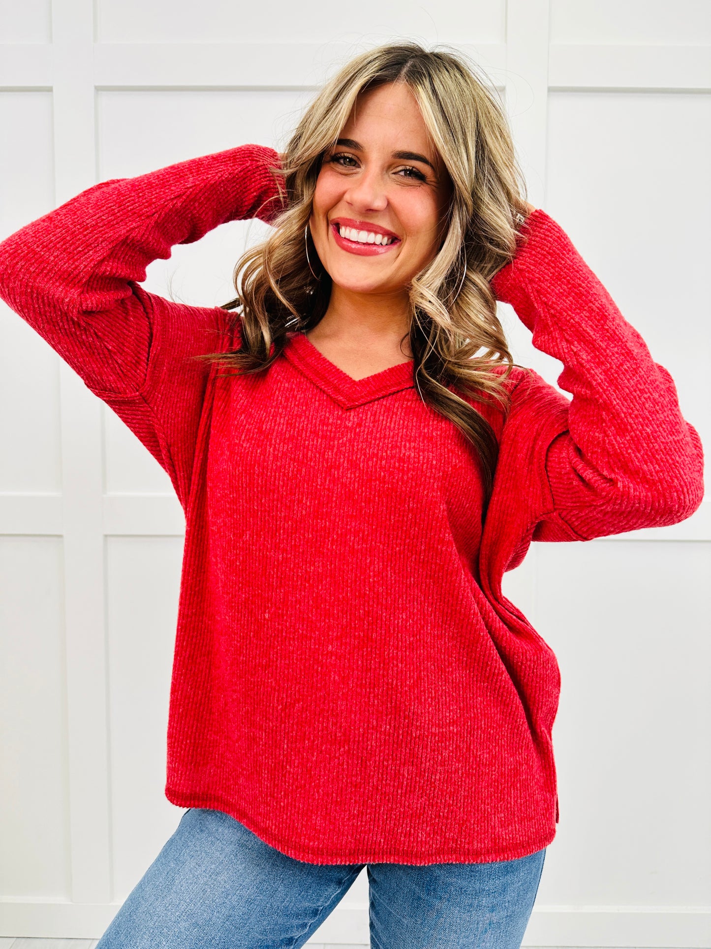 DOORBUSTER! REG/CURVY All Day Ease Top- Multiple Colors!