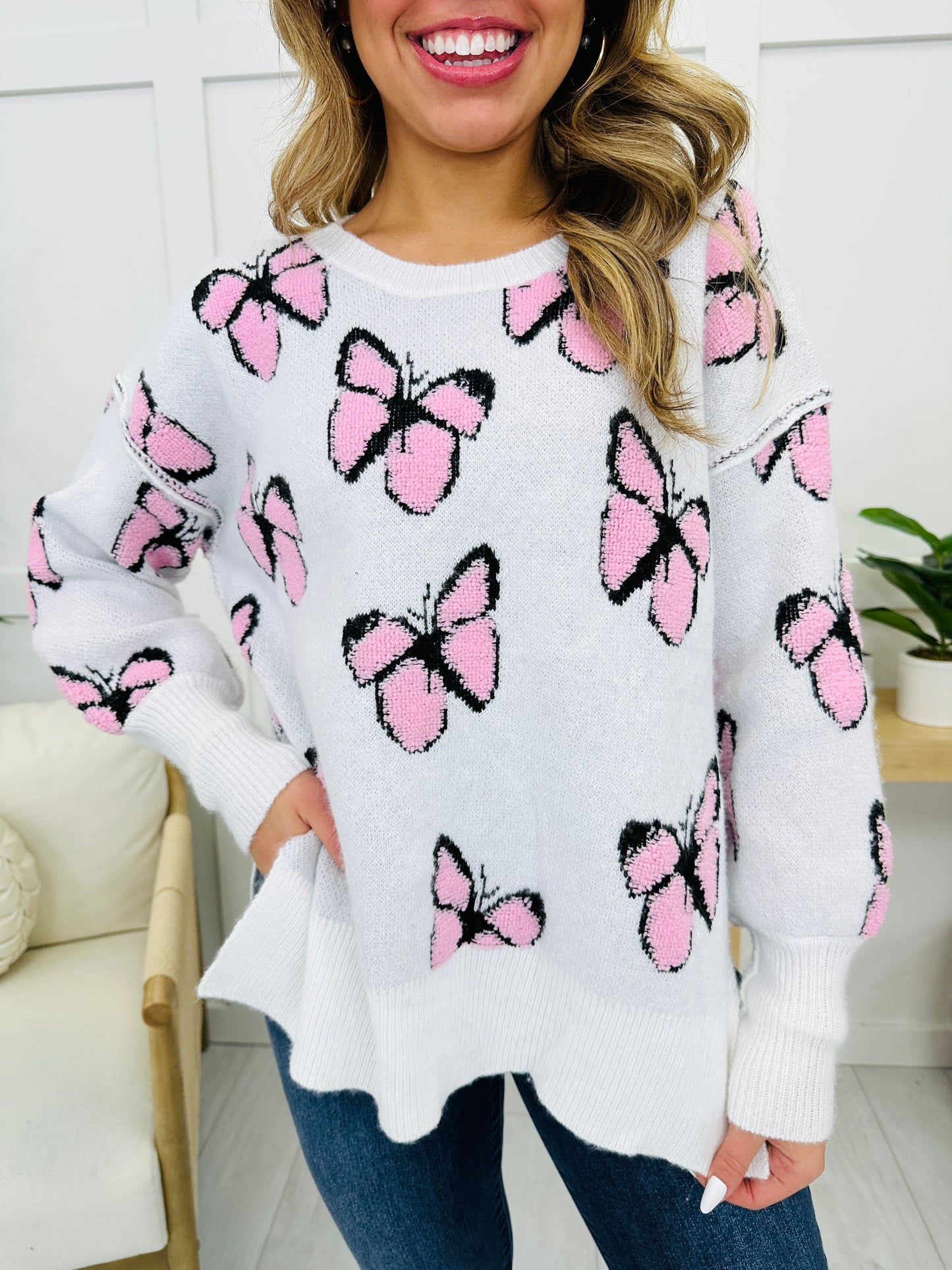 REG/CURVY Whimsical Wings Sweater