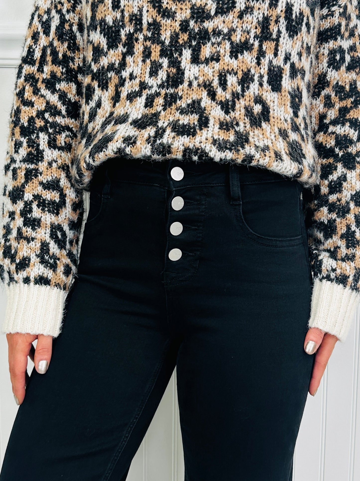 Bold Moves Tummy Control Black Wide Leg Jeans