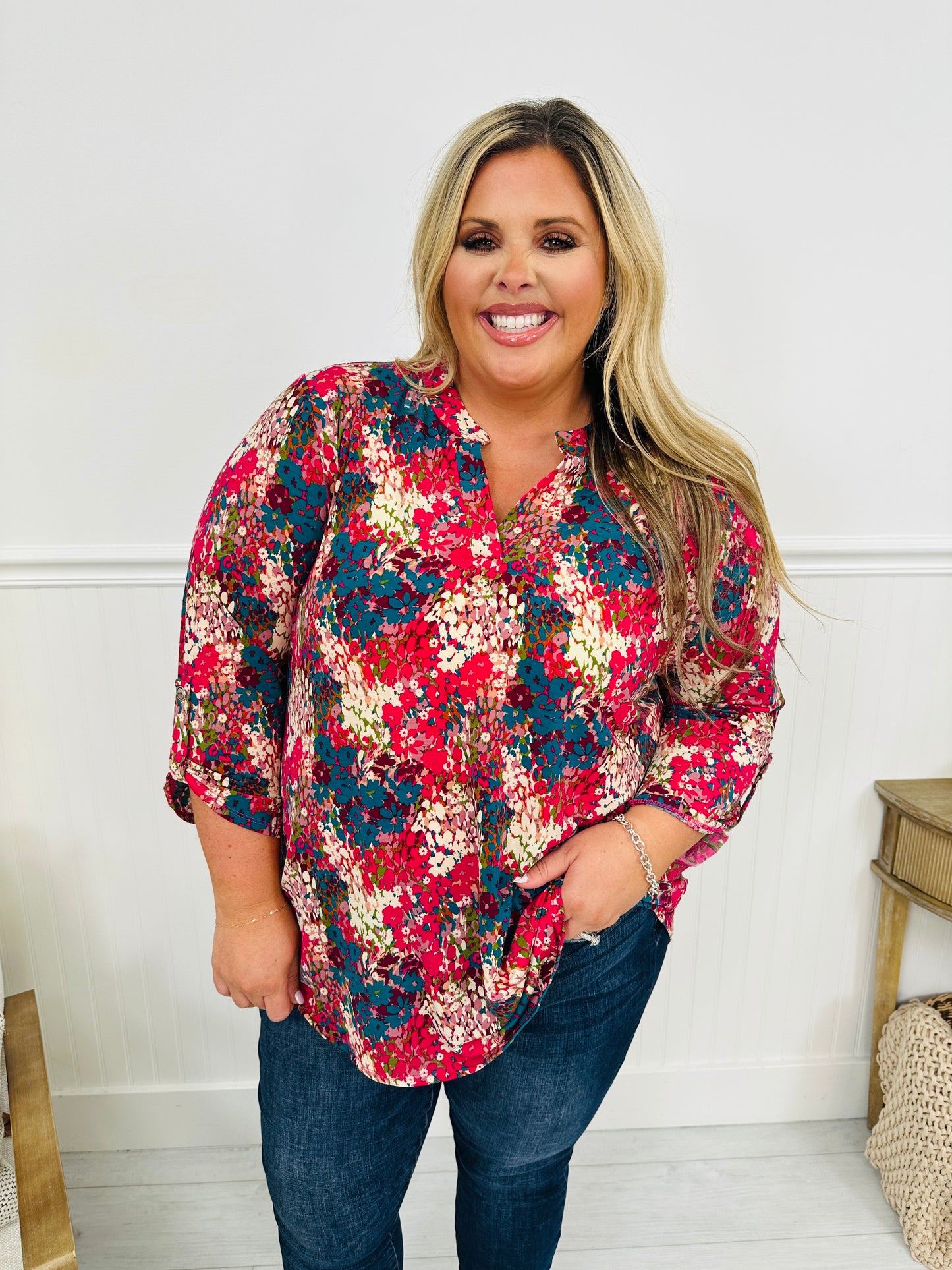 Fall Into You Top in Wine