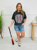 Checkered Baseball Boxy Graphic Tee