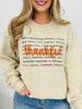 Thankful Graphic Crewneck Sweatshirt