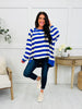 The Cove Top In Royal/Ivory