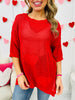 Mesh Of My Heart Sweater- Multiple Colors!