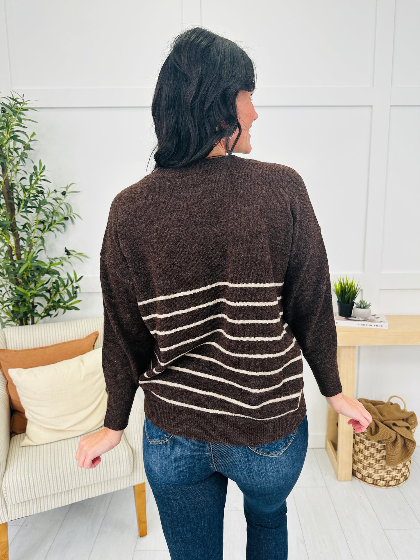 In Perfect Time Sweater in Brown