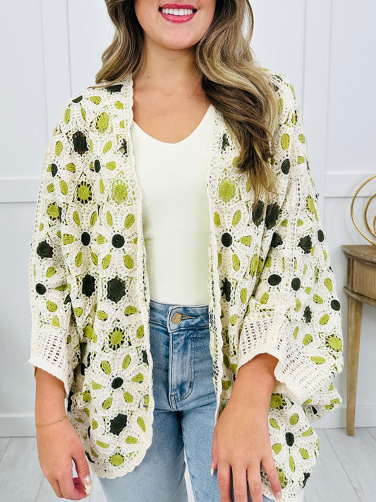 Floral Framework Cardigan